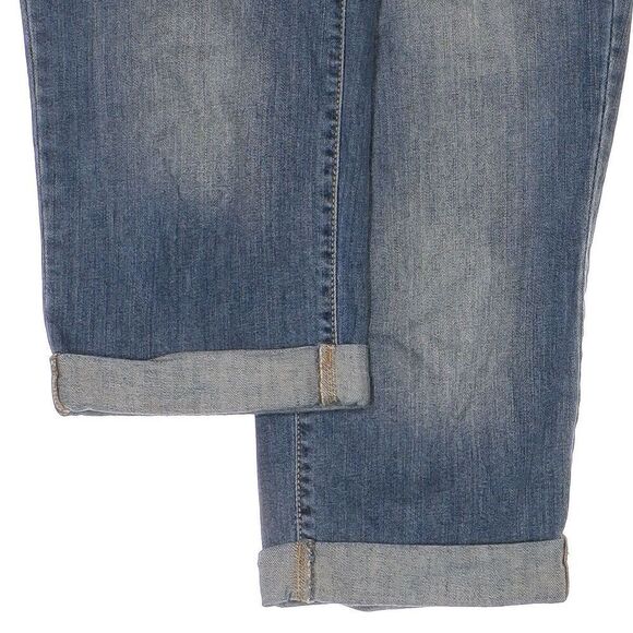 Apt 9 Jeans Womens Size Modern 4 Capri Crop Distressed Cuffed Blue Measure 30x17 - Picture 5 of 8